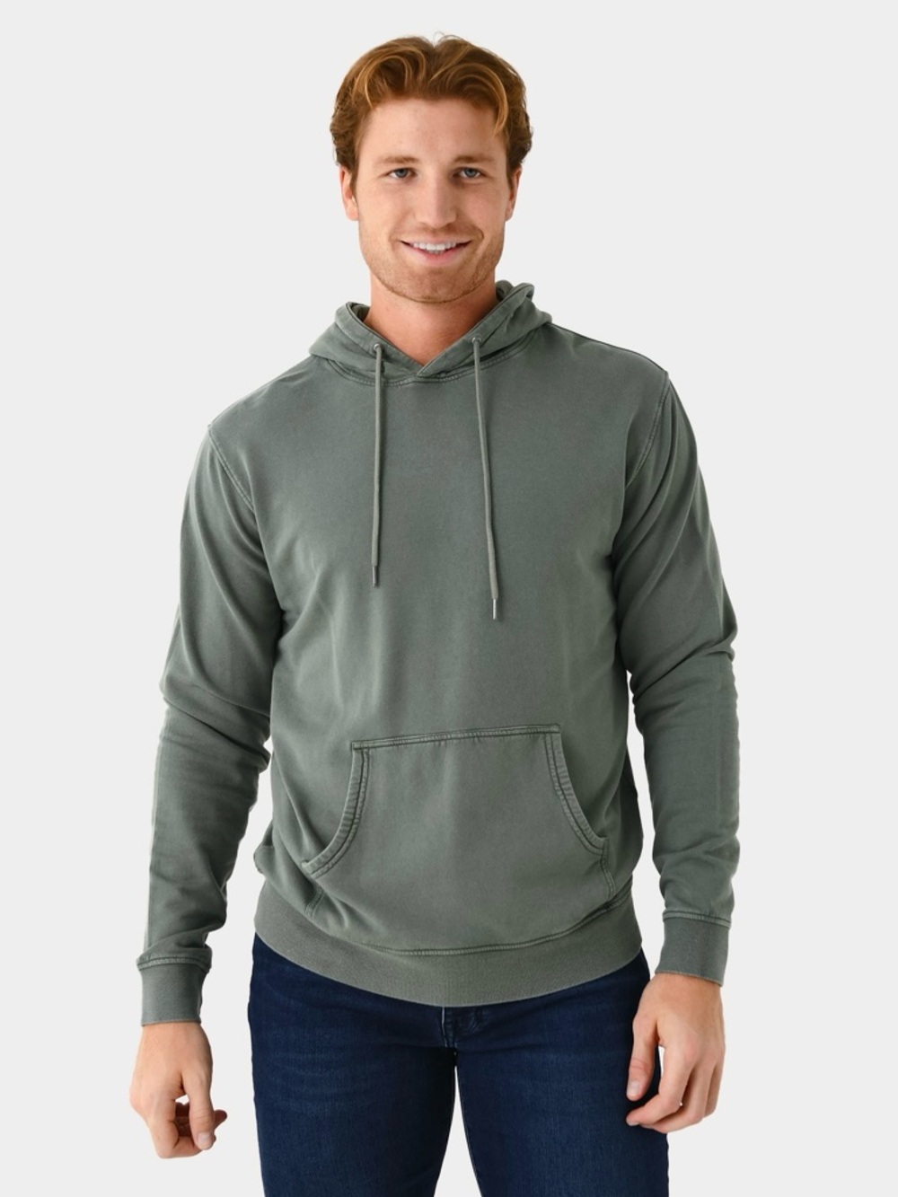 Peter Millar Lava Wash Hoodie Medium Green